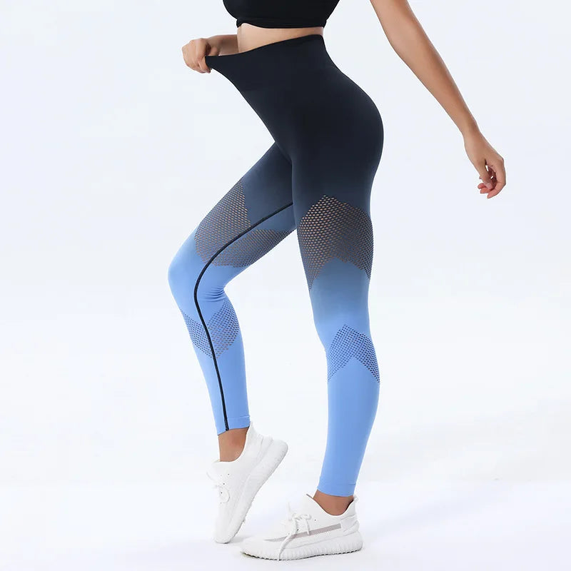 Pantalon de Fitness, de course, de Yoga,dégradé