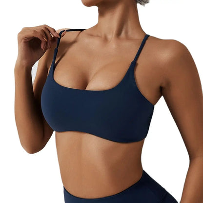 Soutien-Gorge De Sport Bretelles Croisées Dos Haute