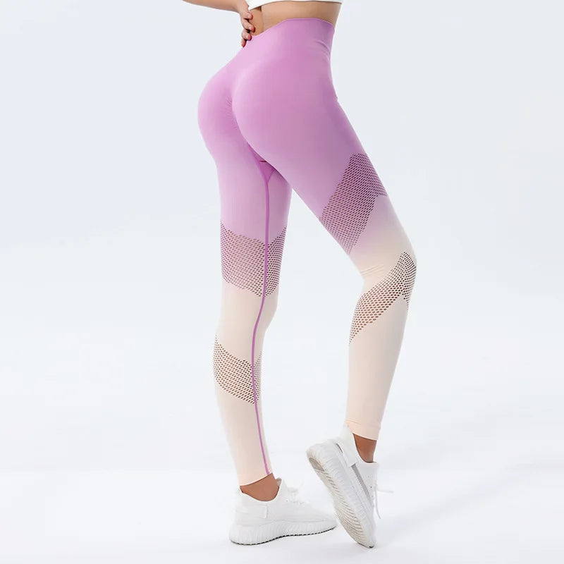 Pantalon de Fitness, de course, de Yoga,dégradé